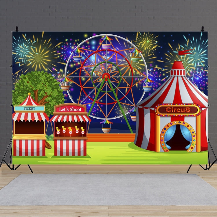 Circus Amusement Park Ferris Wheel Photography Background Cloth - 150 x 100cm