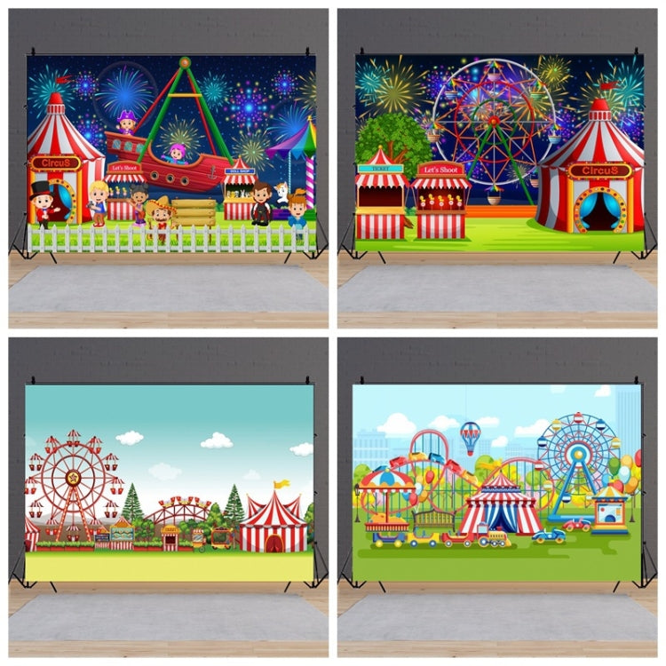 Circus Amusement Park Ferris Wheel Photography Background Cloth - 150 x 100cm
