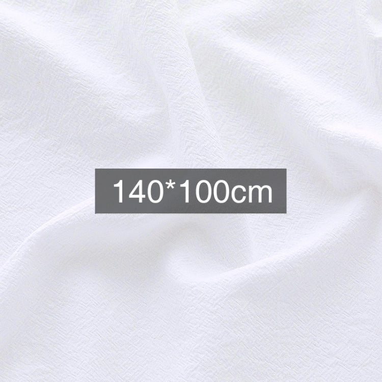 140 x 100cm White Cotton Photography Background Cloth with Encrypted Texture