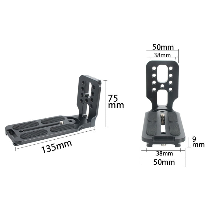 BEXIN L130-50 Camera Quick Release Plate with L-Shaped Vertical Board