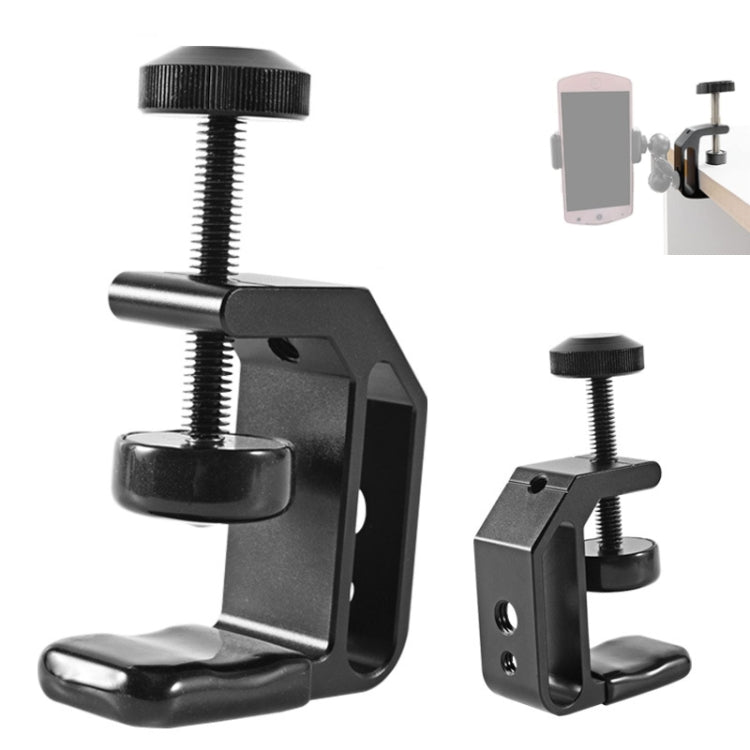 BEXIN WN-38 Heavy-Duty Universal C-Clamp with Adjustable Mount for Cameras and Flashes