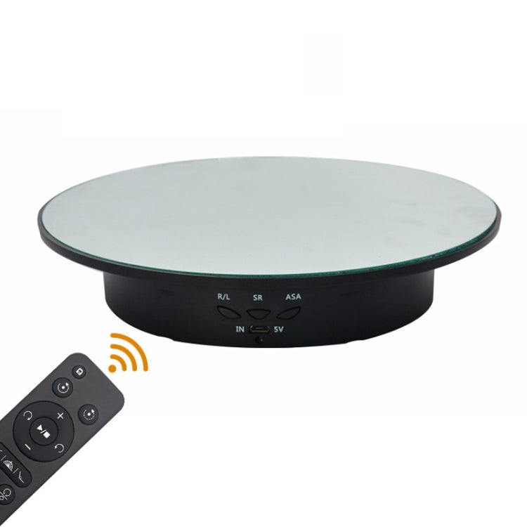 Electric Rotating Display Stand with Remote Control - 20cm (Black)