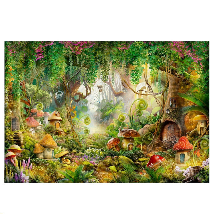 Fantasy Forest Photography Background Cloth - Enchanting Kids Party Decoration (150 x 210cm)