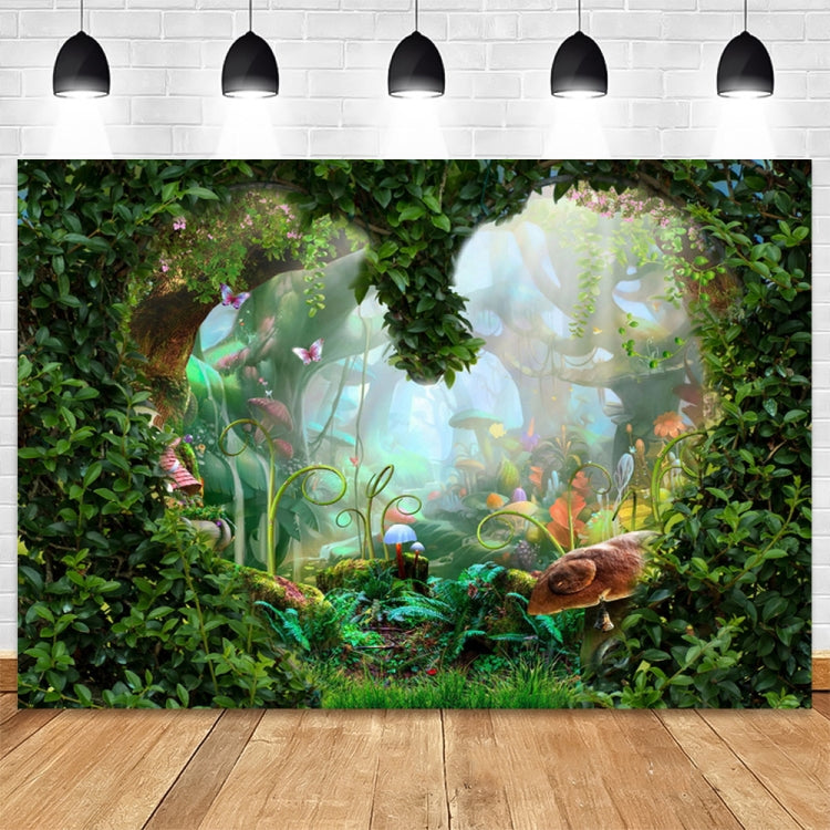 Enchanting Fantasy Forest Photography Background Cloth - Perfect for Kids' Parties!