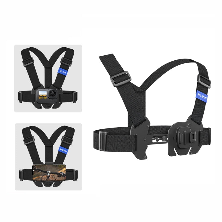 TELESIN Waistcoat-Style Chest Strap Mount for Action Camera
