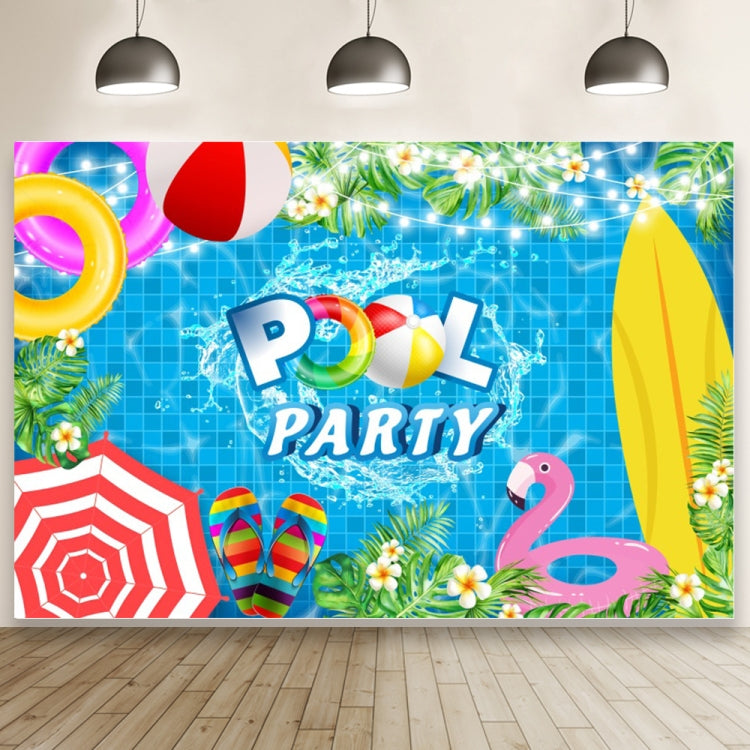 Summer Pool Party Swimming Ring Backdrop Cloth