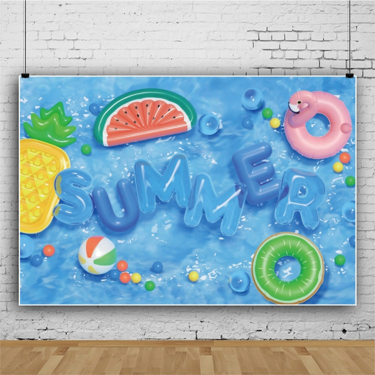 Summer Pool Party Backdrop Cloth - 80x120cm Swimming Ring Photography Background