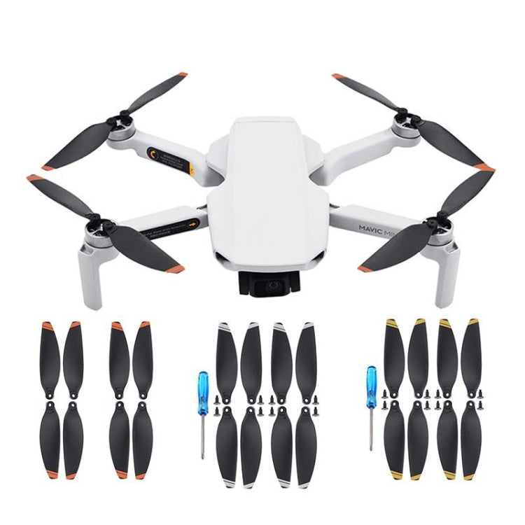 DJI Mavic Mini 4726F Wing Propeller Blades - Set of 4 Pairs, Silver Edge