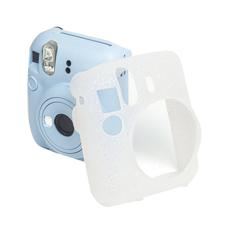 Glitter Pink Silicone Case for Fujifilm Instax Mini 12 Camera Bag