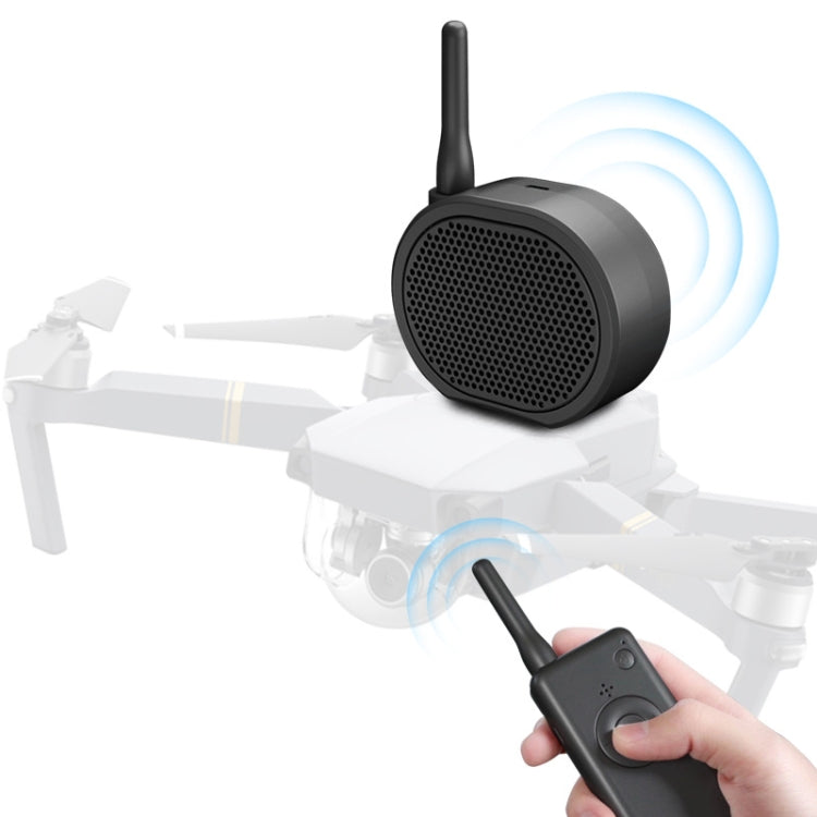 Mini Drone Megaphone Wireless Portable Speaker for Long-Distance Communication