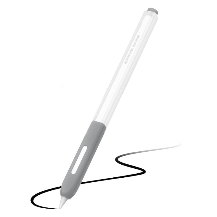 Apple Pencil 2 Non-Slip Translucent Segmented Pen Case in Business Gray