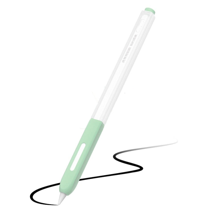 Apple Pencil 2 Non-Slip Anti-Fall Translucent Pen Case - Green Cyan