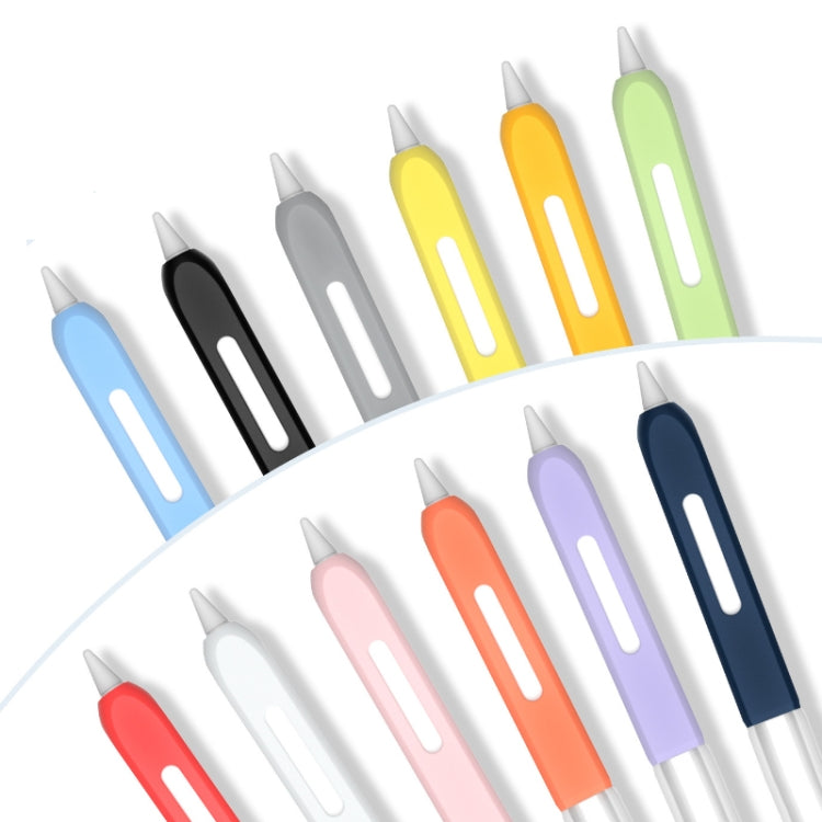 Apple Pencil 2 Non-Slip Translucent Segmented Pen Case in Business Gray