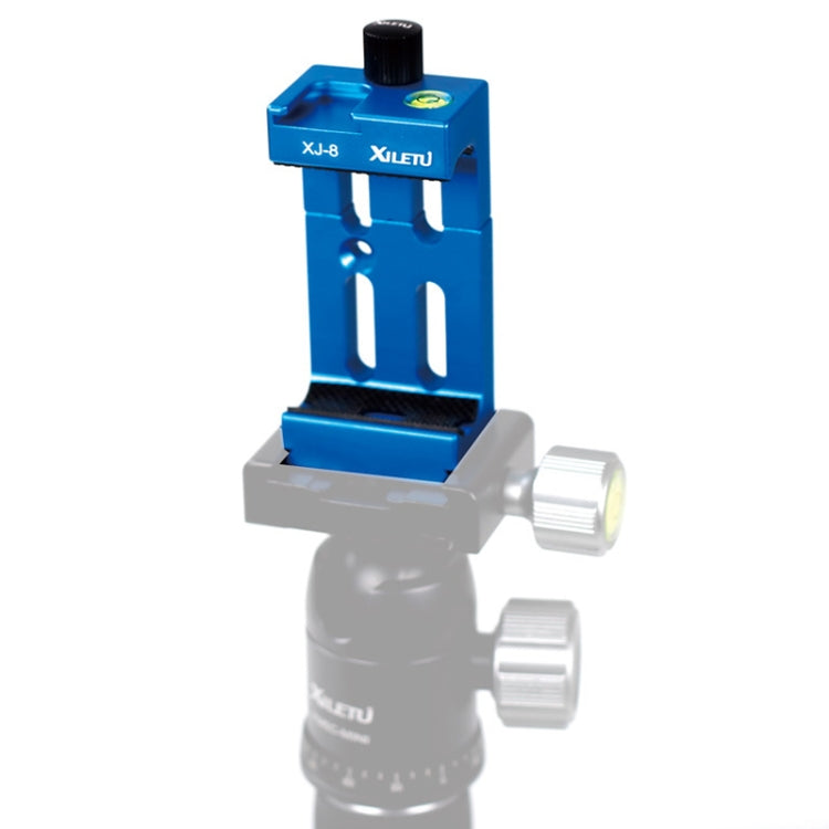 XILETU XJ-8 Aluminum Alloy Camera Tripod Mobile Phone Clip (Blue)