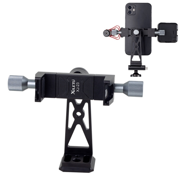 Aluminum Alloy Swivel Cold Shoe Mobile Phone Clip Tripod for Photography
