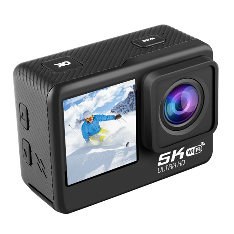 5K/30FPS WIFI HD Anti-Shake Sports Camera - Black