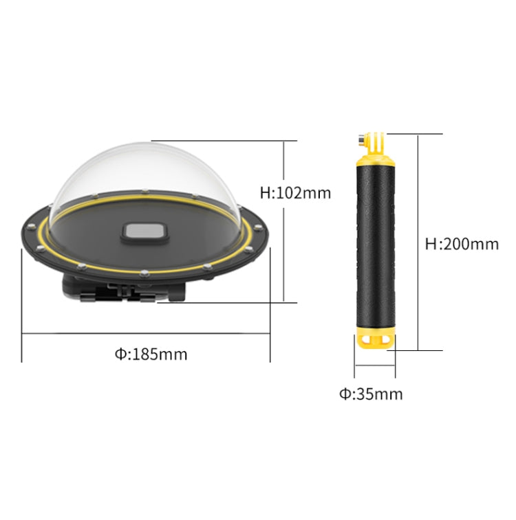 TELESIN 30M Waterproof Housing for GoPro Hero 9/10/11 Black