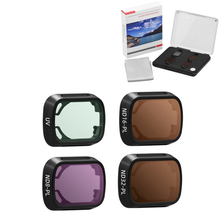 High-Quality 4pcs/set UV+ND8PL+ND16pl+ND32PL BRDRC Filter Protective Glass for DJI MINI3/MINI 3PRO Drones