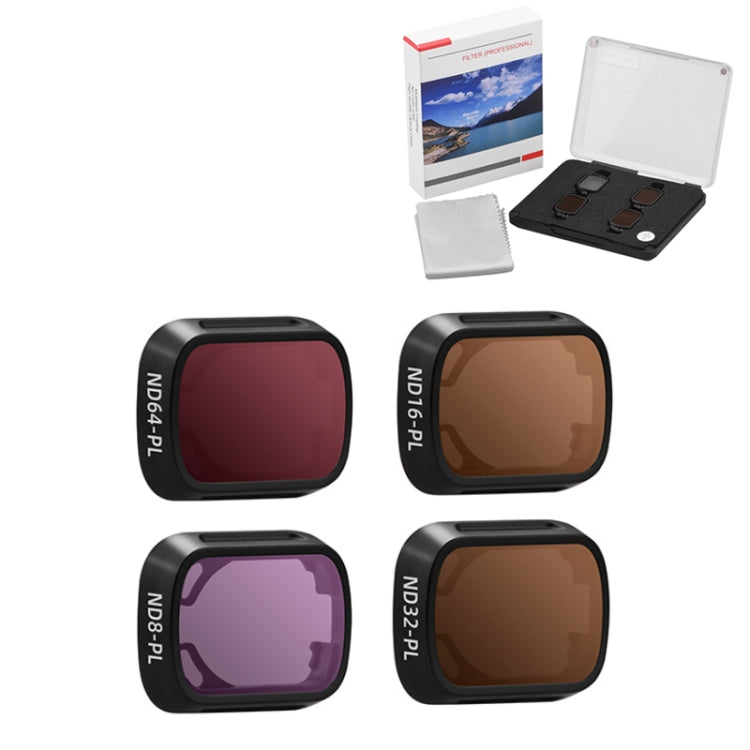 BRDRC 4pcs/set ND8PL+ND16PL+ND32PL+ND64PL Filter Protective Glass for DJI MINI3/MINI 3PRO