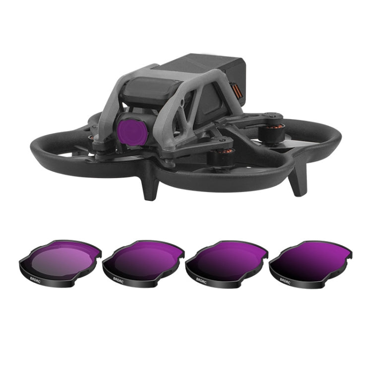 Avata BRDRC Filter O3 Set ND8+ND16+ND32+ND64 for DJI Image Transmission Lens
