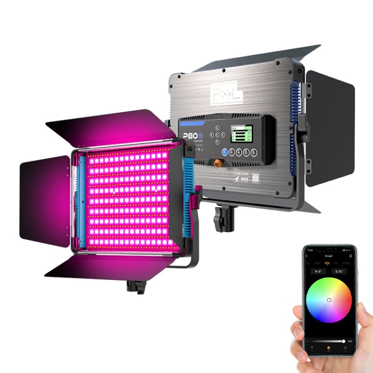 Pixel P80 RGB Full Color LED Fill Light with Remote Control and APP Support
