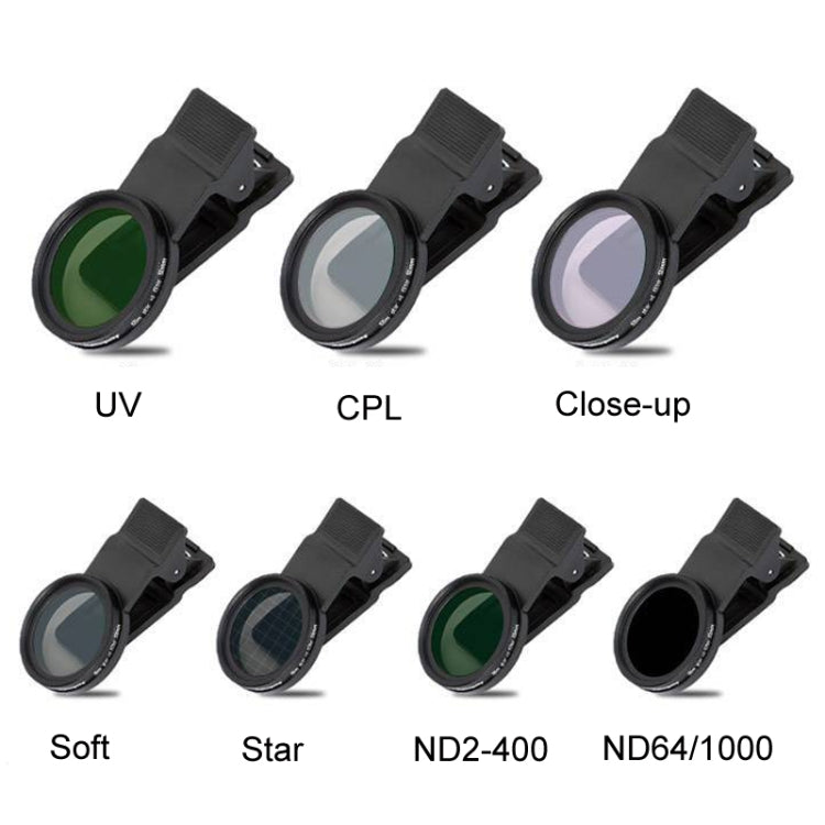 Adjustable Mobile Phone Macro Filter Set with Multiple Lens Options