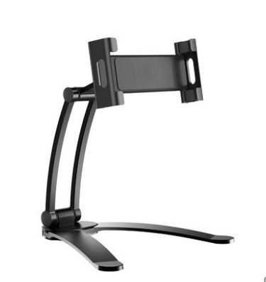 Aluminum Alloy Tablet PC and Mobile Phone Holder with 360-Degree Rotation (Black)