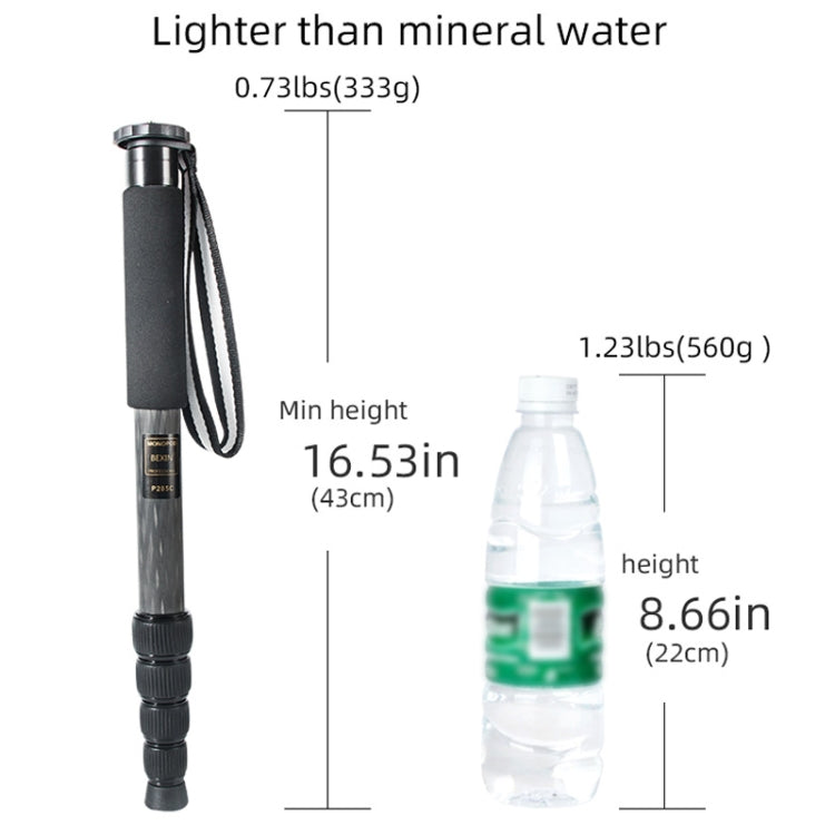Versatile 5-Section Carbon Fiber Camera Monopod