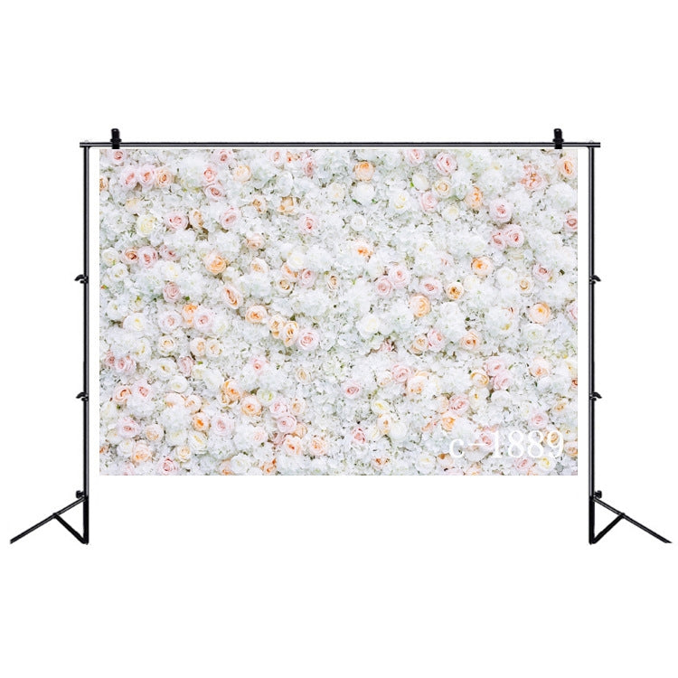 3D Wedding Flower Wall Photography Backdrop