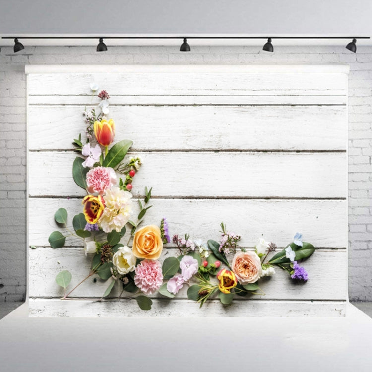 Wood Grain Flower Branch Props 3D Simulation Photography Background Cloth, Style: C-3364