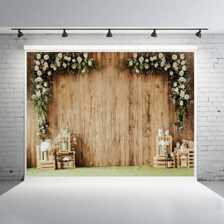 Wood Grain Flower Branch Props 3D Simulation Photography Background Cloth - Festive Atmosphere