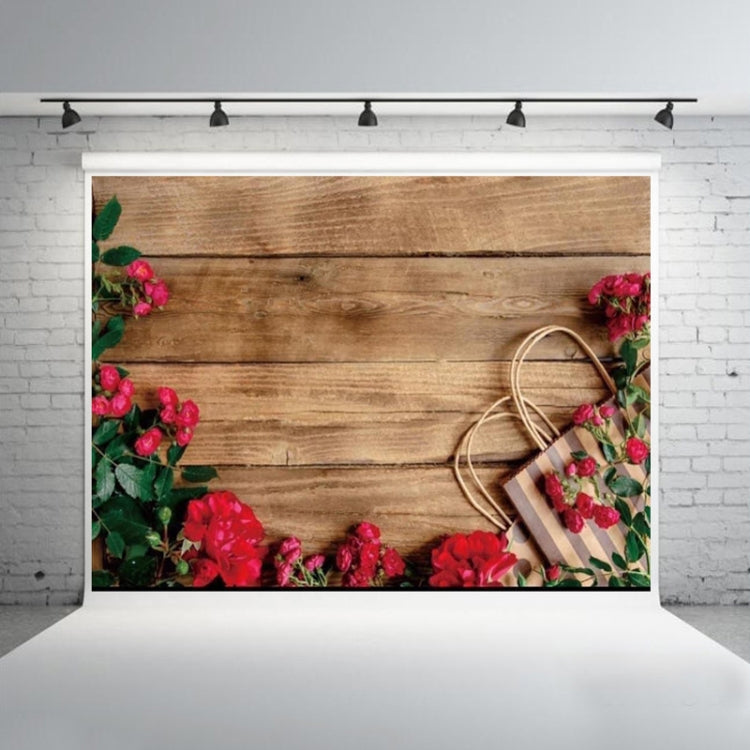 Wood Grain Flower Branch Props 3D Simulation Photography Background Cloth - C-4030