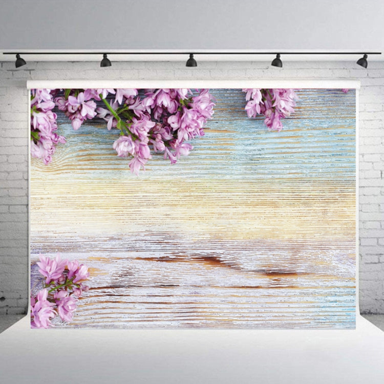 Wood Grain Flower Branch Photography Background Cloth - 1.25x0.8m, Style: C-4065