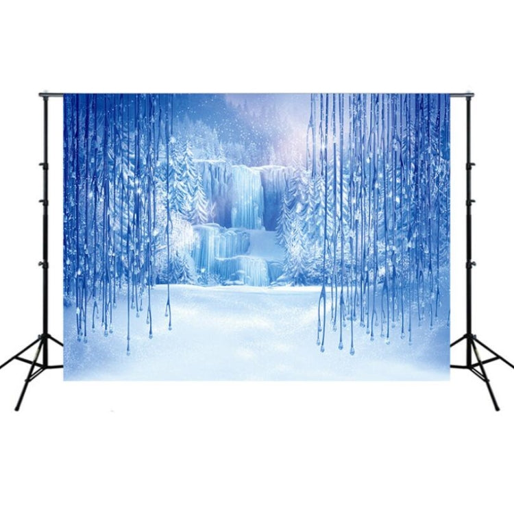 Frozen Party Setting Snow Photo Cloth Background - 2.1m x 1.5m