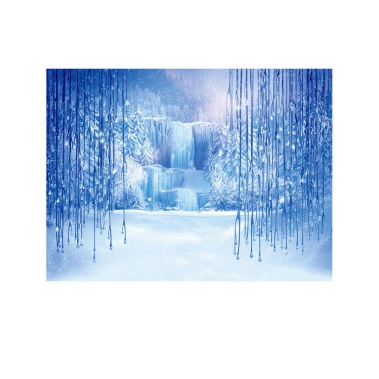 Frozen Party Setting Snow Photo Cloth Background - 2.1m x 1.5m