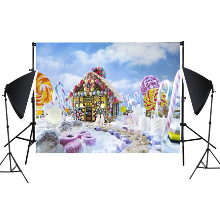 Candy House Lollipop 3D Children's Birthday Party Photography Background Cloth - 2.1m x 1.5m