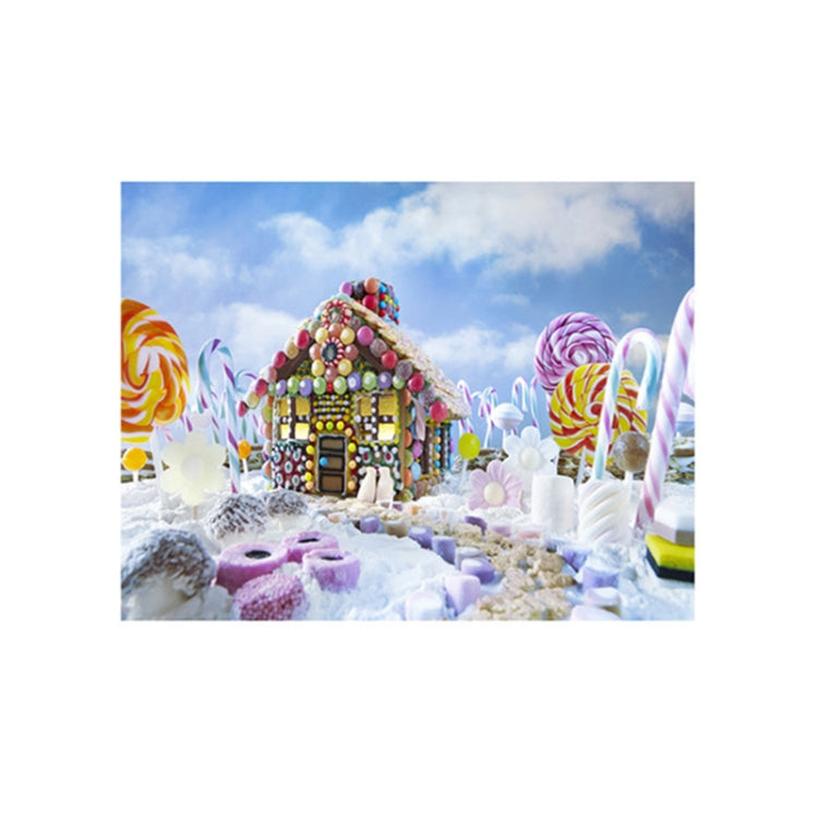Candy House Lollipop 3D Children's Birthday Party Photography Background Cloth - 2.1m x 1.5m