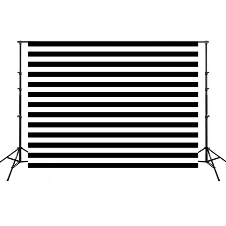 Black Striped Children Birthday Party Cartoon Photography Background Cloth - 2.1m x 1.5m