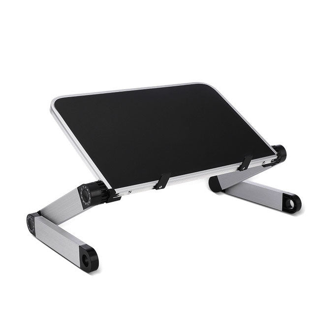 Portable 360 Degree Adjustable Laptop Stand in Black Aluminum Alloy