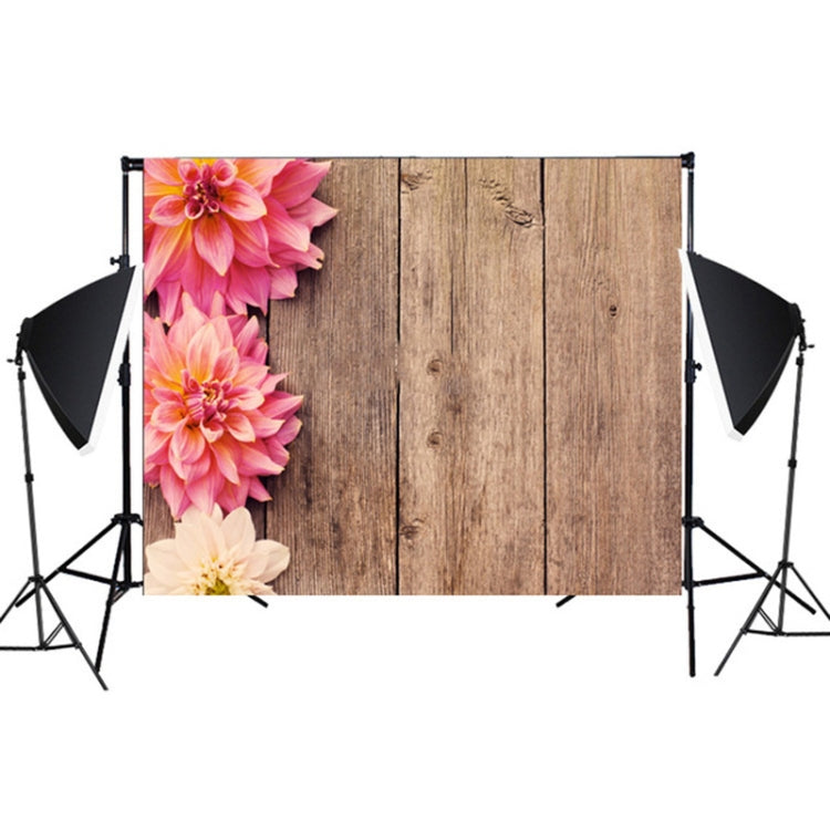 Wood Grain 3D Simulation Flower Branch Photography Background Cloth (1.25m x 0.8m) - Lightweight and Portable