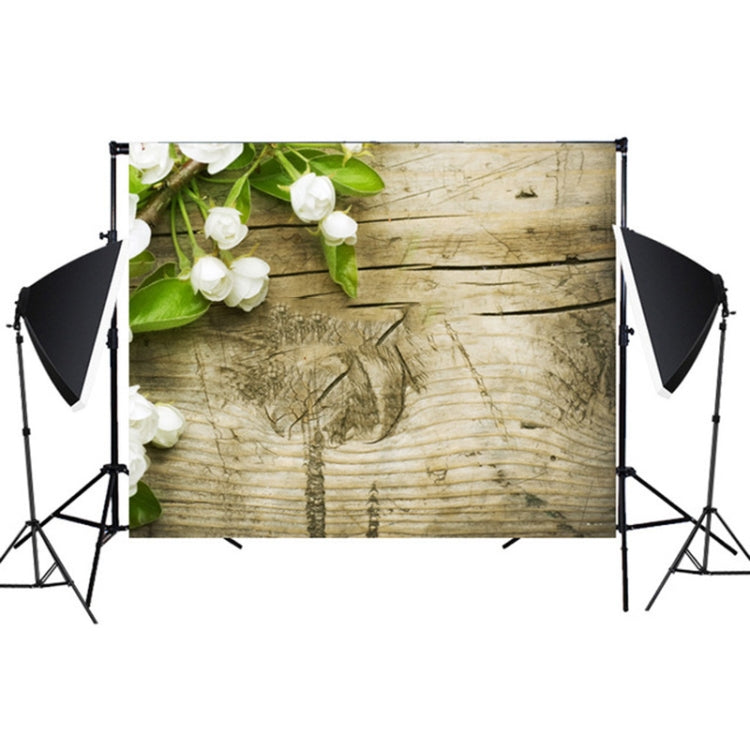 Wood Grain 3D Simulation Flower Branch Photography Background Cloth