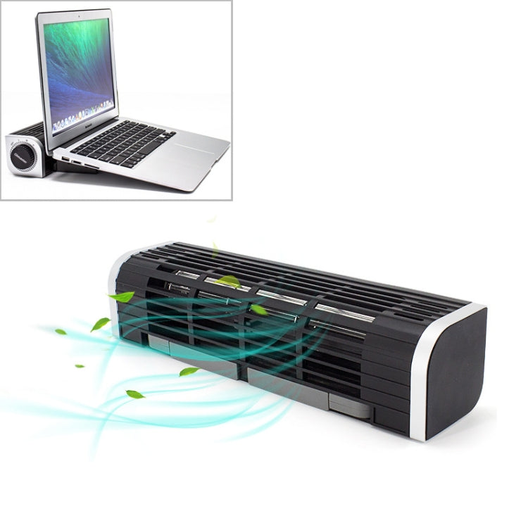 Laptop Cooler with High Airflow and USB Connectivity, Black