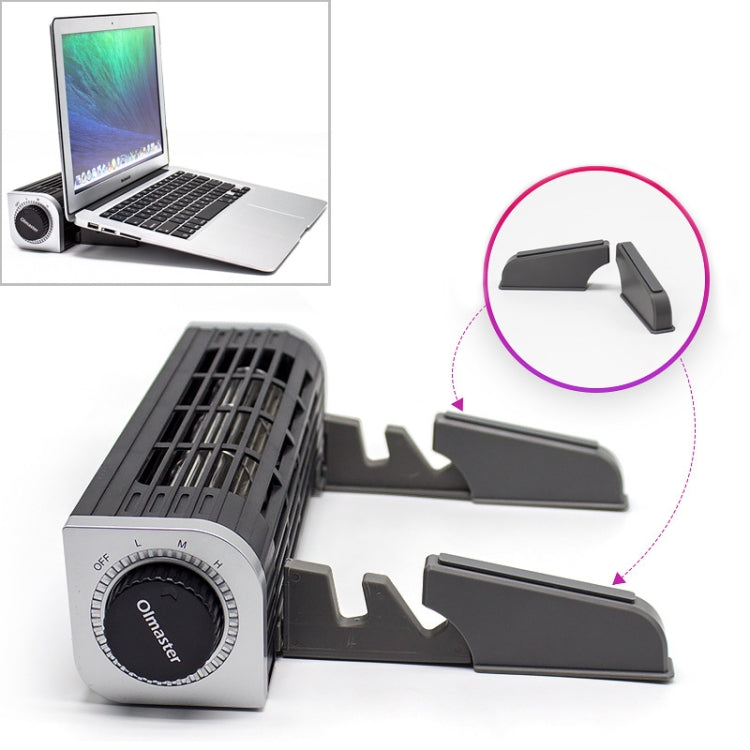 Laptop Cooling Base with High Air Volume and Extension Bracket