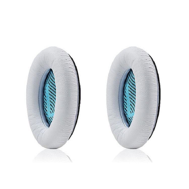 Deluxe Lambskin Leather Earphone Covers for BOSE QC15 / QC25 / QC35 (White)