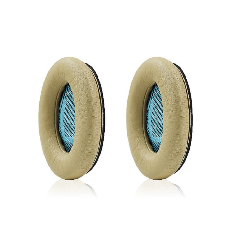 Lambskin Leather Earphone Covers for BOSE QC15 / QC25 / QC35 (Set of 2, Apricot)