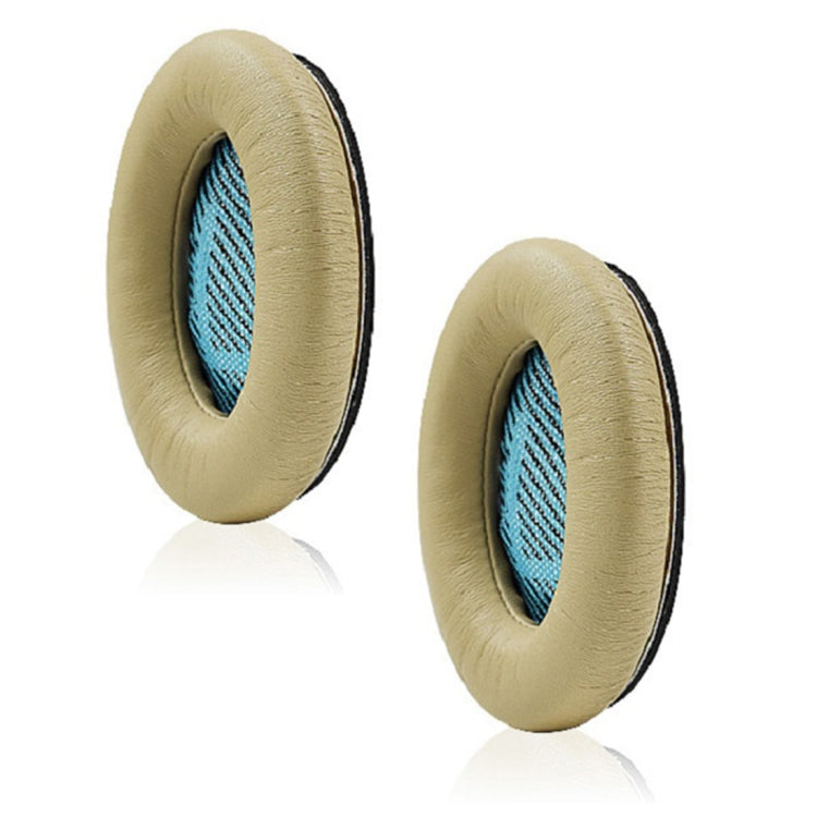 Lambskin Leather Earphone Covers for BOSE QC15 / QC25 / QC35 (Set of 2, Apricot)