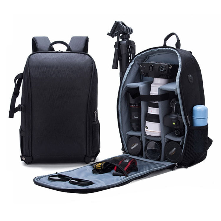 Anti-theft Waterproof SLR Camera Backpack (Black)