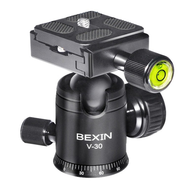BEXIN 360 Degree Rotation Aluminum Alloy Tripod with 30mm Ball Head and Quick Release Plate