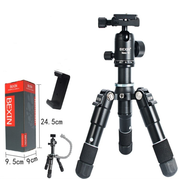 BEXIN Mate 10 Portable Aluminum Alloy Tripod for Mobile Phone Camera