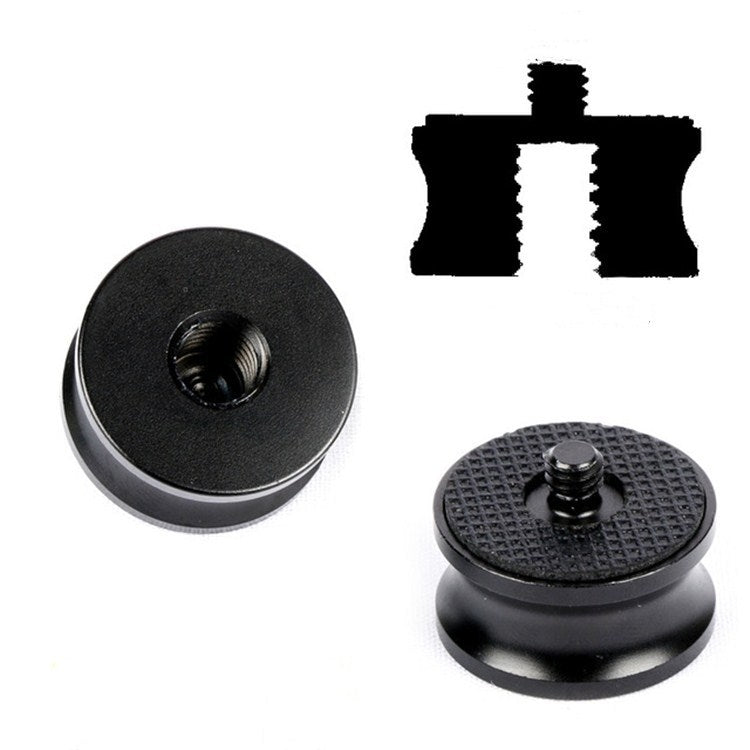 3 Pieces 3/8 inch Female to 1/4 inch Male Screw Aluminum Alloy Adapters